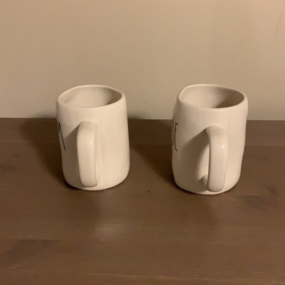 Rae Dunn “Bride and Groom” Cream and Black Ceramic Mugs (Set of 2) - Picture 3 of 5